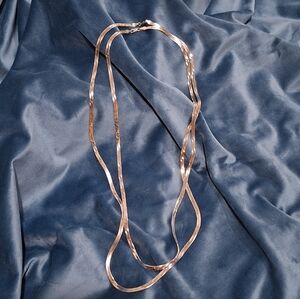 Milor Italy 925 Sterling Silver Chain Pair | 26” + 30” Diamond-Cut Herringbone